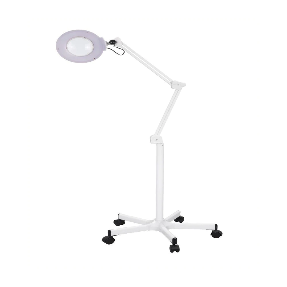 3 Diopter / 5 Diopter Magnifying Lamp Floor Standing Magnifying Glass With  Light